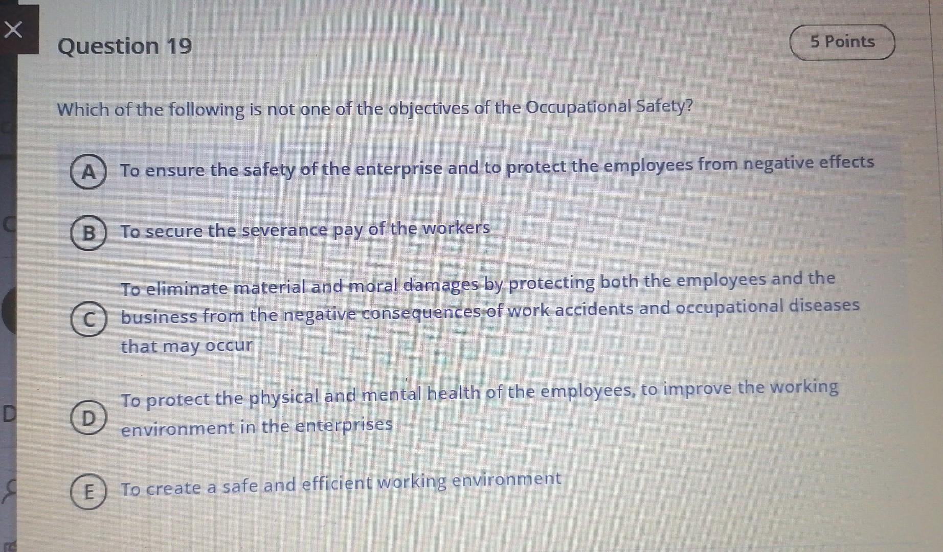 Solved Х Question 19 5 Points Which of the following is not | Chegg.com