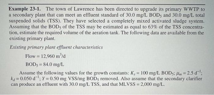 Solved use example 23-1 to solve the question. answer is not | Chegg.com