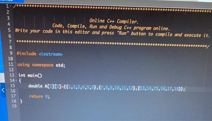 Online C++ Compiler - Online Editor