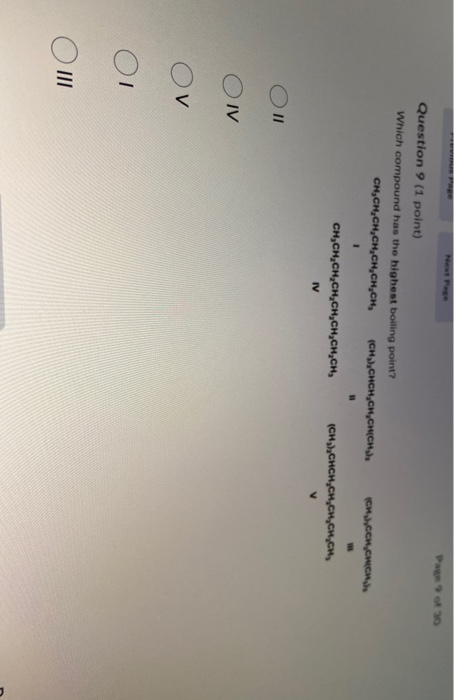 Solved Page 30 Question 9 (1 Point) Which Compound Has The | Chegg.com