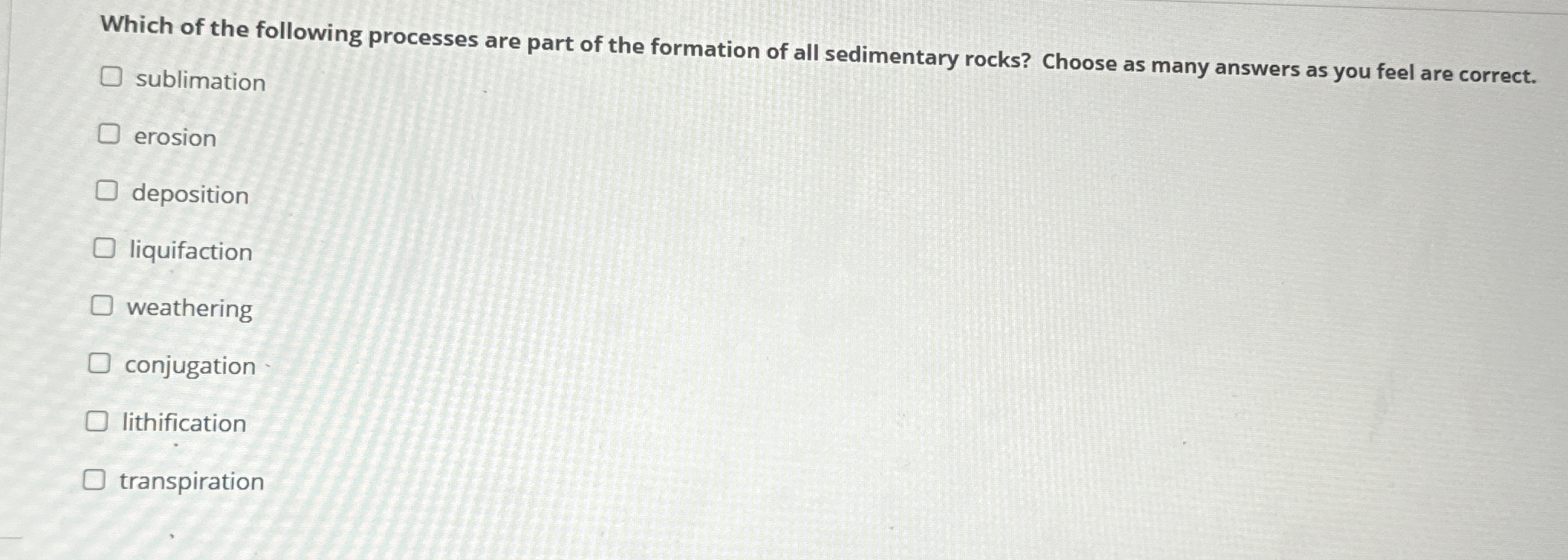 Solved Which of the following processes are part of the | Chegg.com