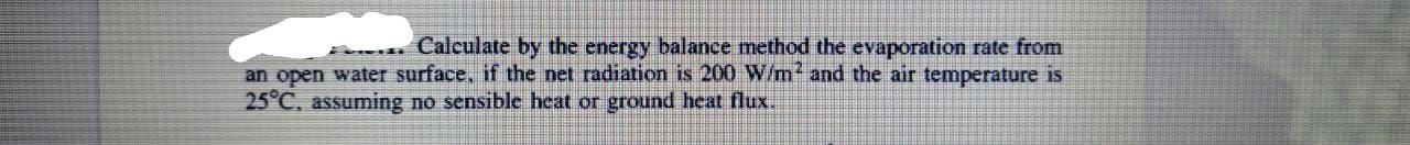 Solved a. Calculate by the energy balance method the | Chegg.com