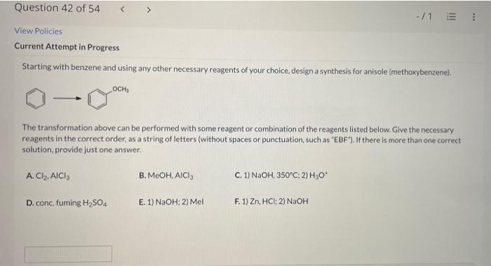 Solved Starting with benzene and using any other necessary | Chegg.com