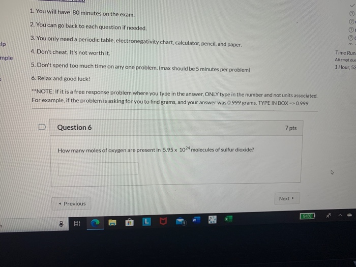 Solved 1. You will have 80 minutes on the exam. 2. You can | Chegg.com