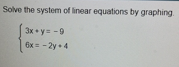 Solved Solve the system of linear equations by | Chegg.com