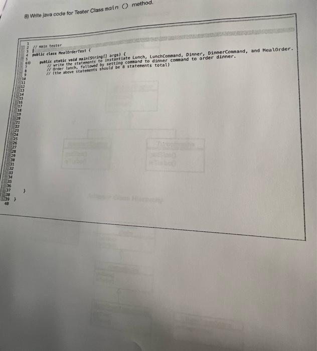 Solved 2 Command Pattern You are given following Command | Chegg.com