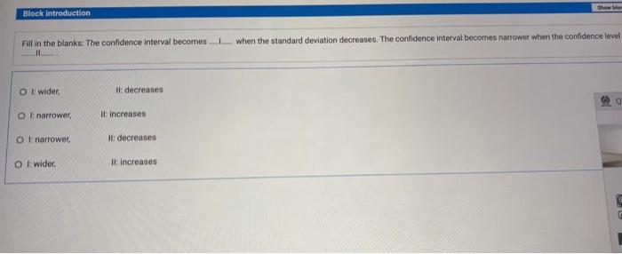 Solved how to Block Introduction Fill in the blanks: The | Chegg.com