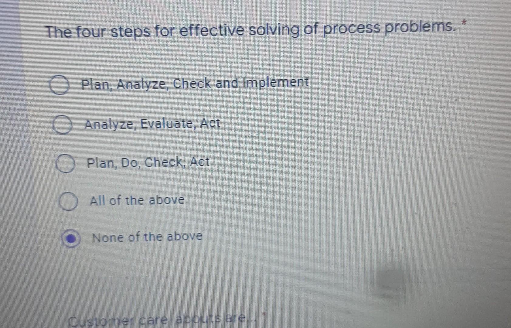 Solved The four steps for effective solving of process | Chegg.com