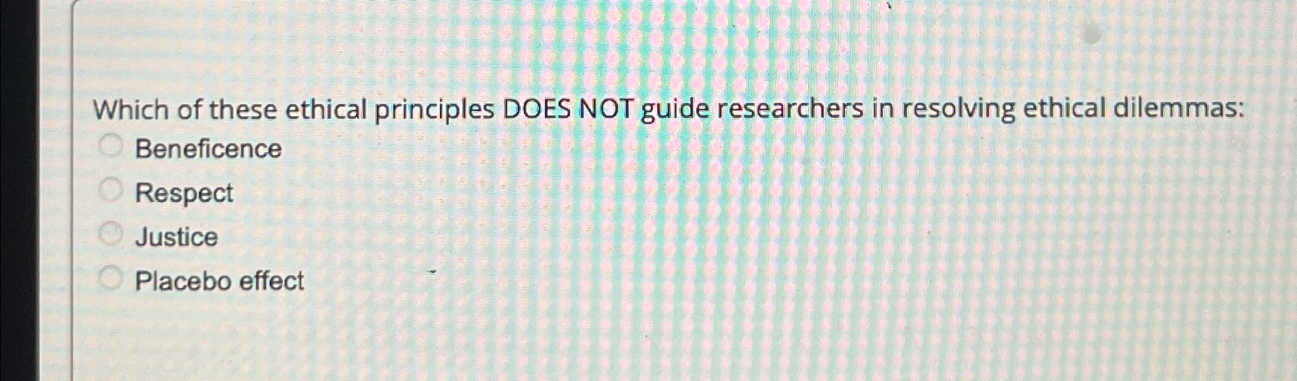 Solved Which of these ethical principles DOES NOT guide | Chegg.com