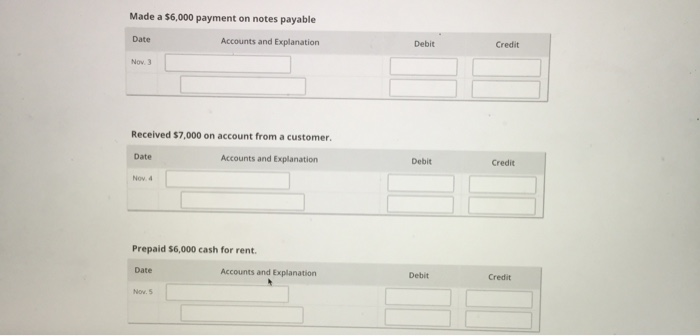 Solved Paid cash on account Account #1 Account Type | Chegg.com