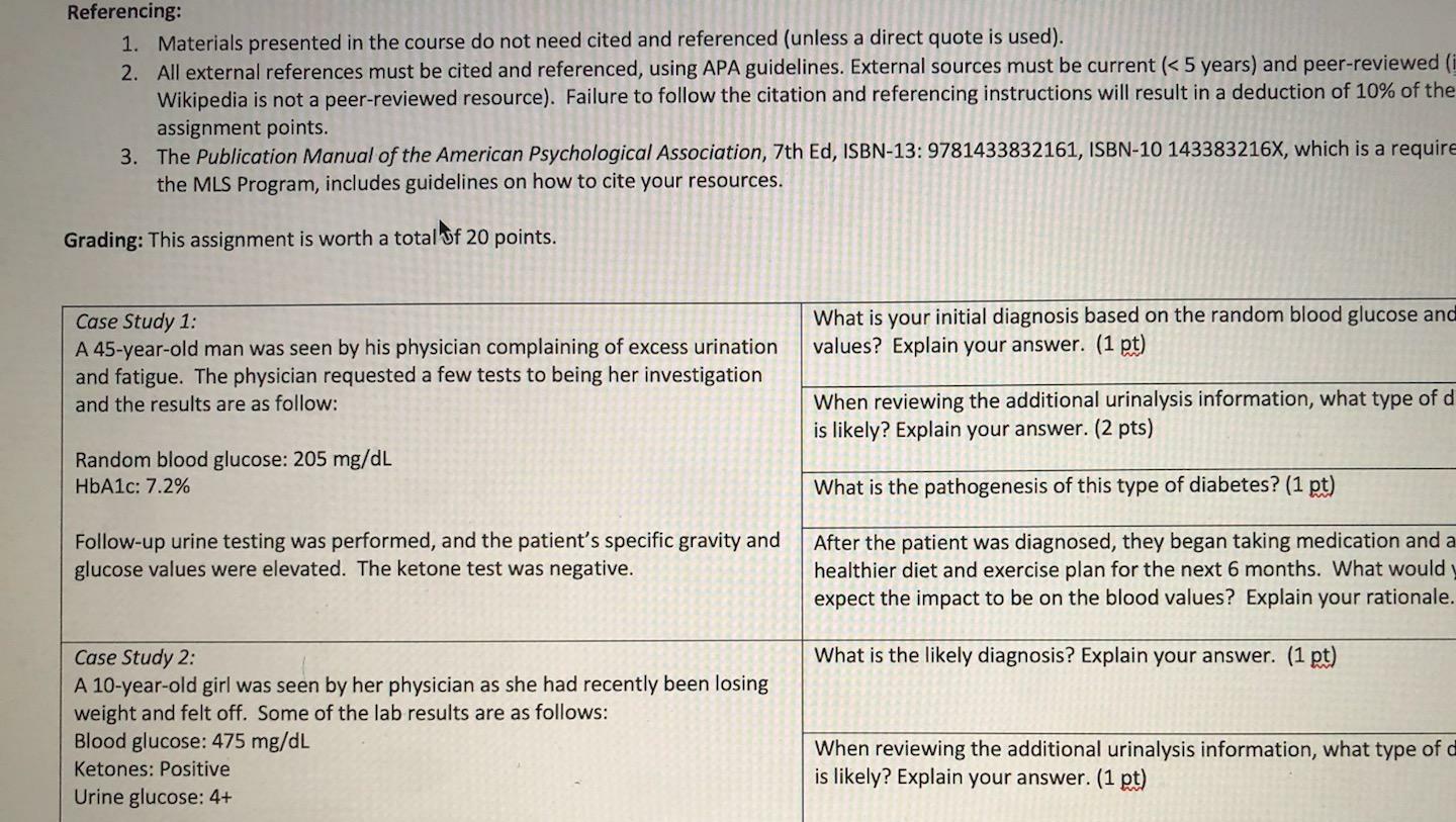 Referencing: 1. Materials presented in the course do | Chegg.com
