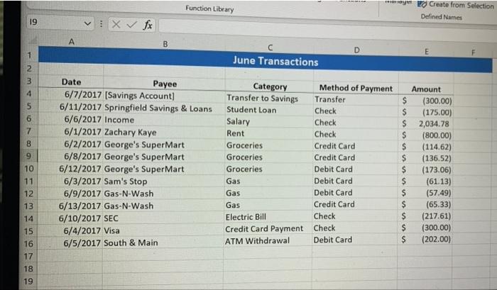 Solved 2 3 On the June Totals worksheet, sort the data in | Chegg.com