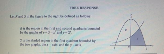Solved FREE RESPONSE Let Rand S in the figure to the right | Chegg.com