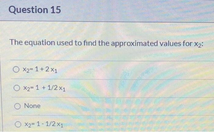 Solved Question 14 2 pts Use the following set of equations | Chegg.com