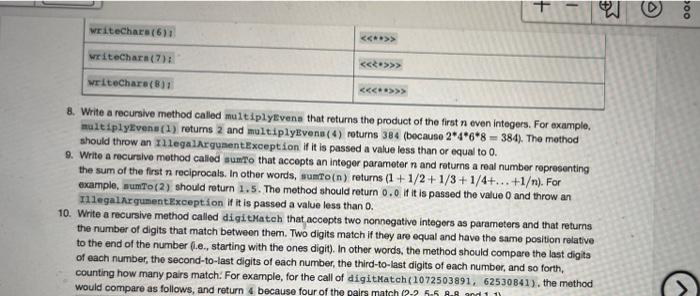 Solved + ม (9) 100 writechars (6) writeChara (7) >>> | Chegg.com