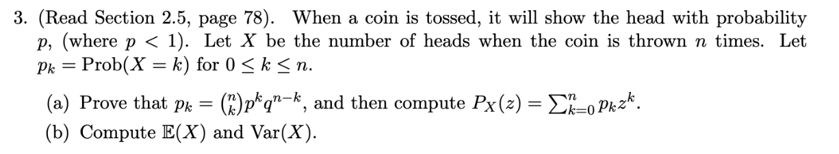 Solved Read ﻿section 2 5 ﻿page 78 ﻿when A Coin Is