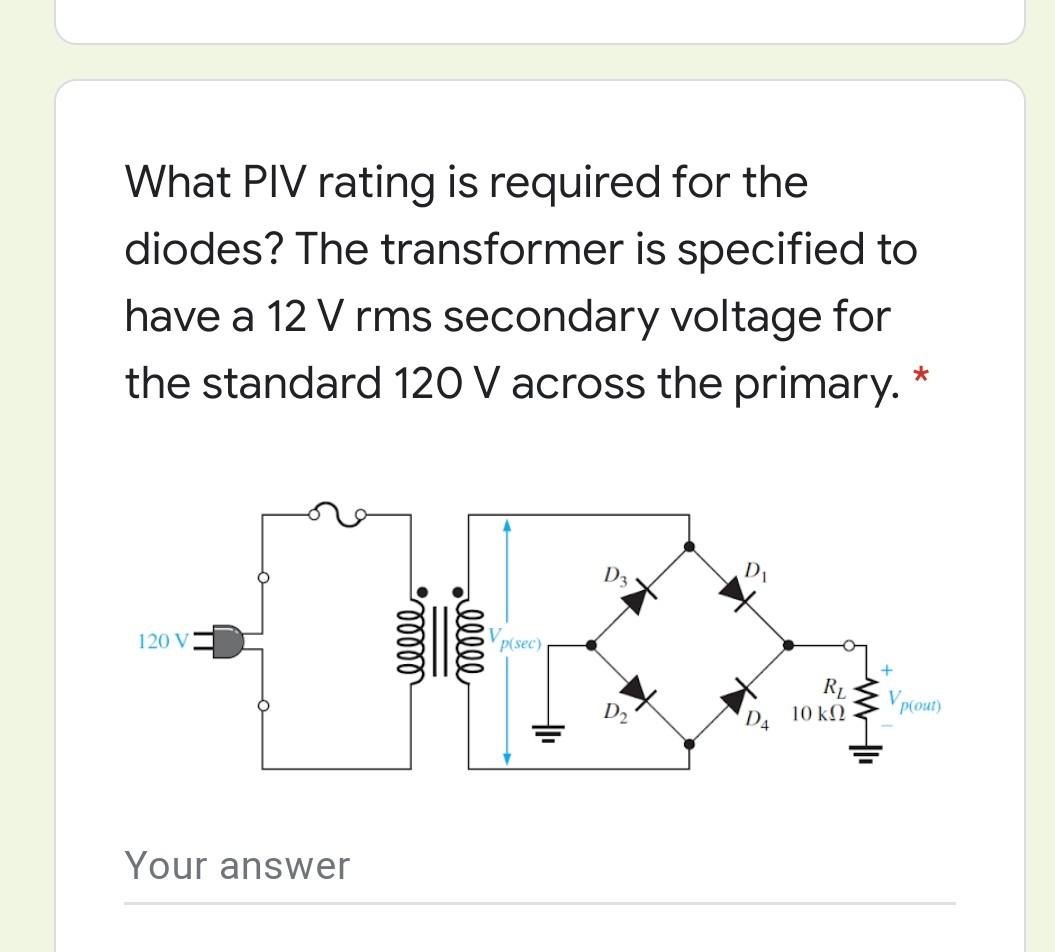 Solved Determine The Peak Value Of The Output Voltage For | Chegg.com