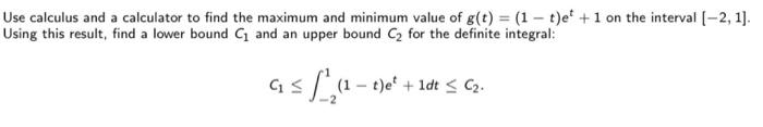 Solved Use calculus and a calculator to find the maximum and | Chegg.com
