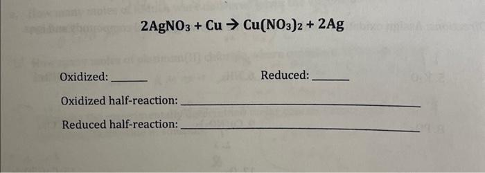 2agno3 cu cu no3 2 2ag reaction