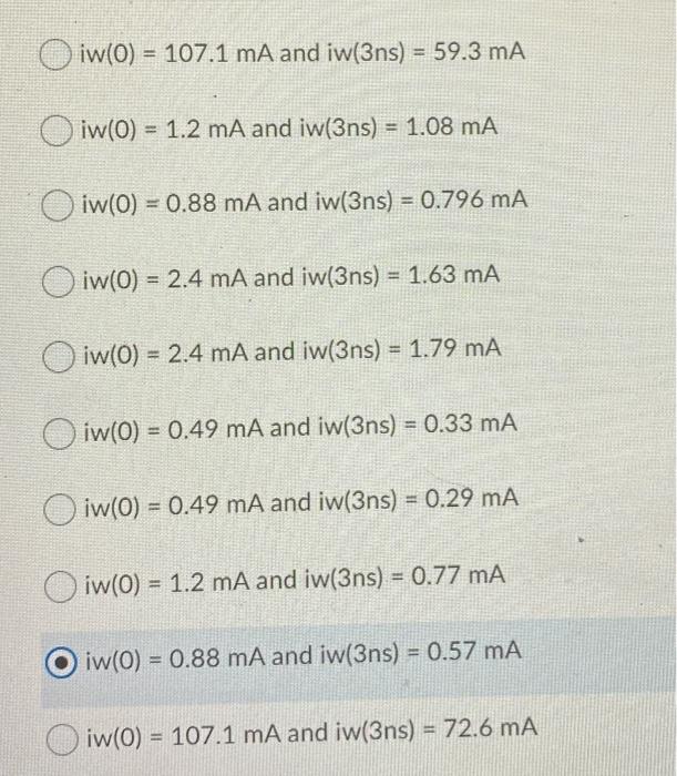 Solved 5 ΚΩ M 10 k.22 w w ich 1=0 Given that the switch is | Chegg.com