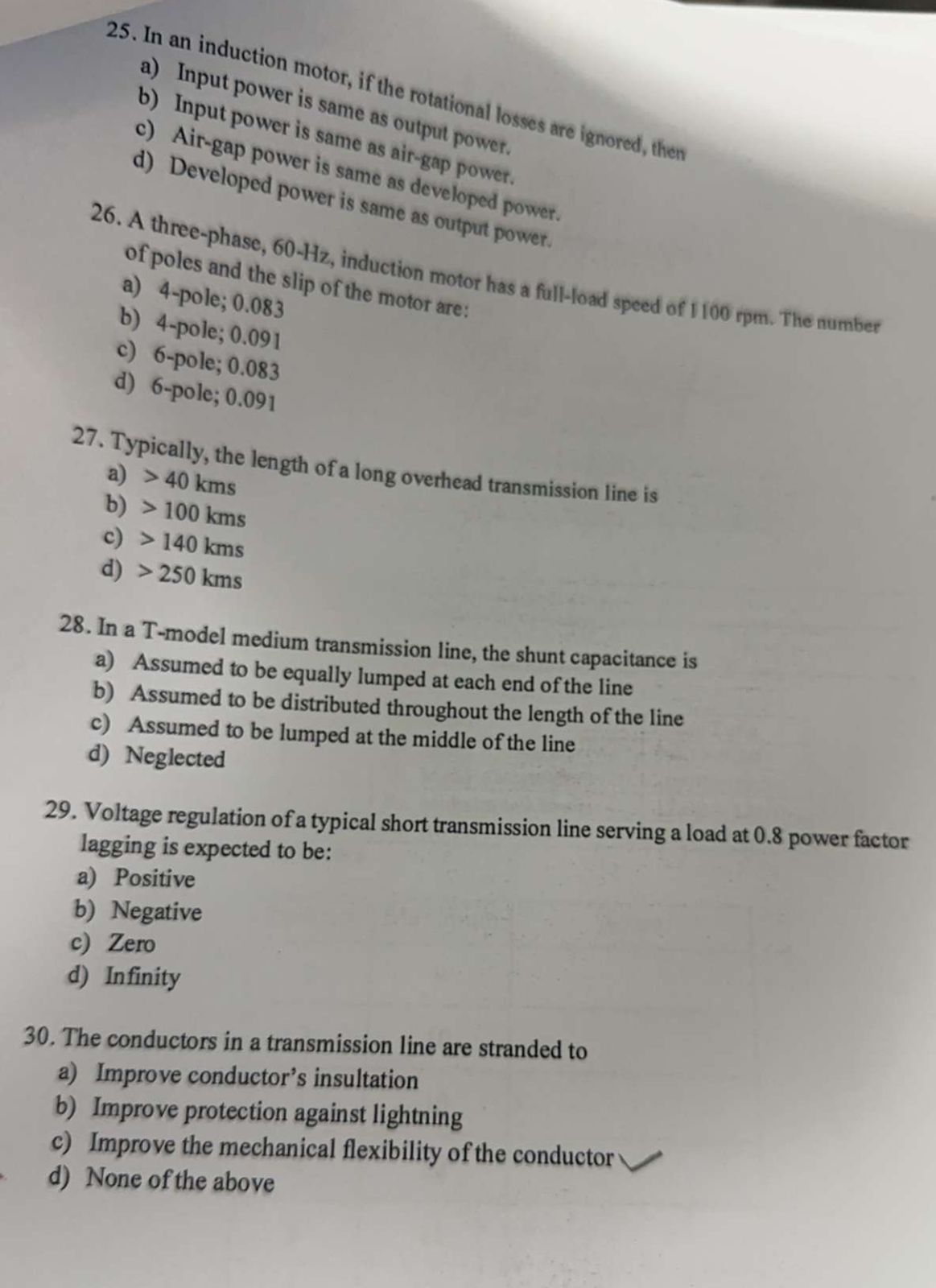 Solved Which of the following modes would be used for a | Chegg.com