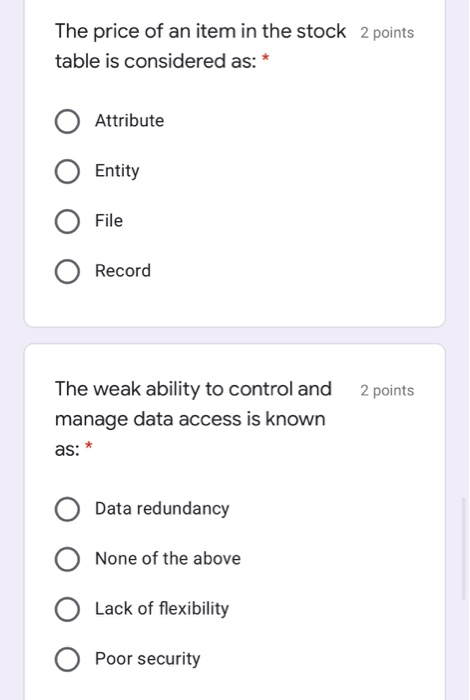 Solved 2 points Which of the following is not one of the | Chegg.com