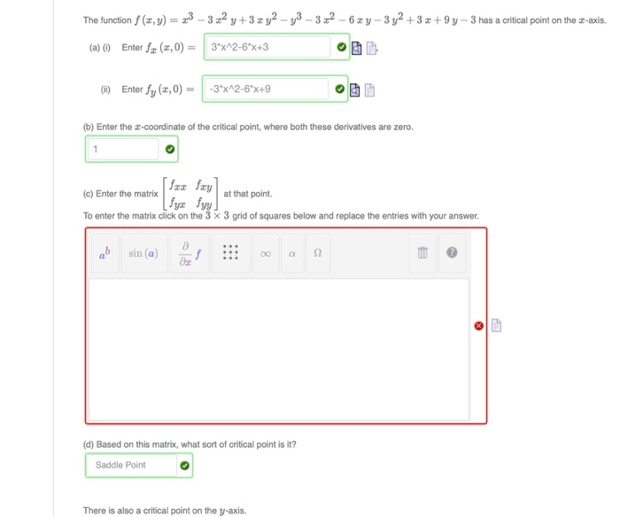 Solved The Function F X Y 23 322 Y 3 X Y2 33 3 Chegg Com