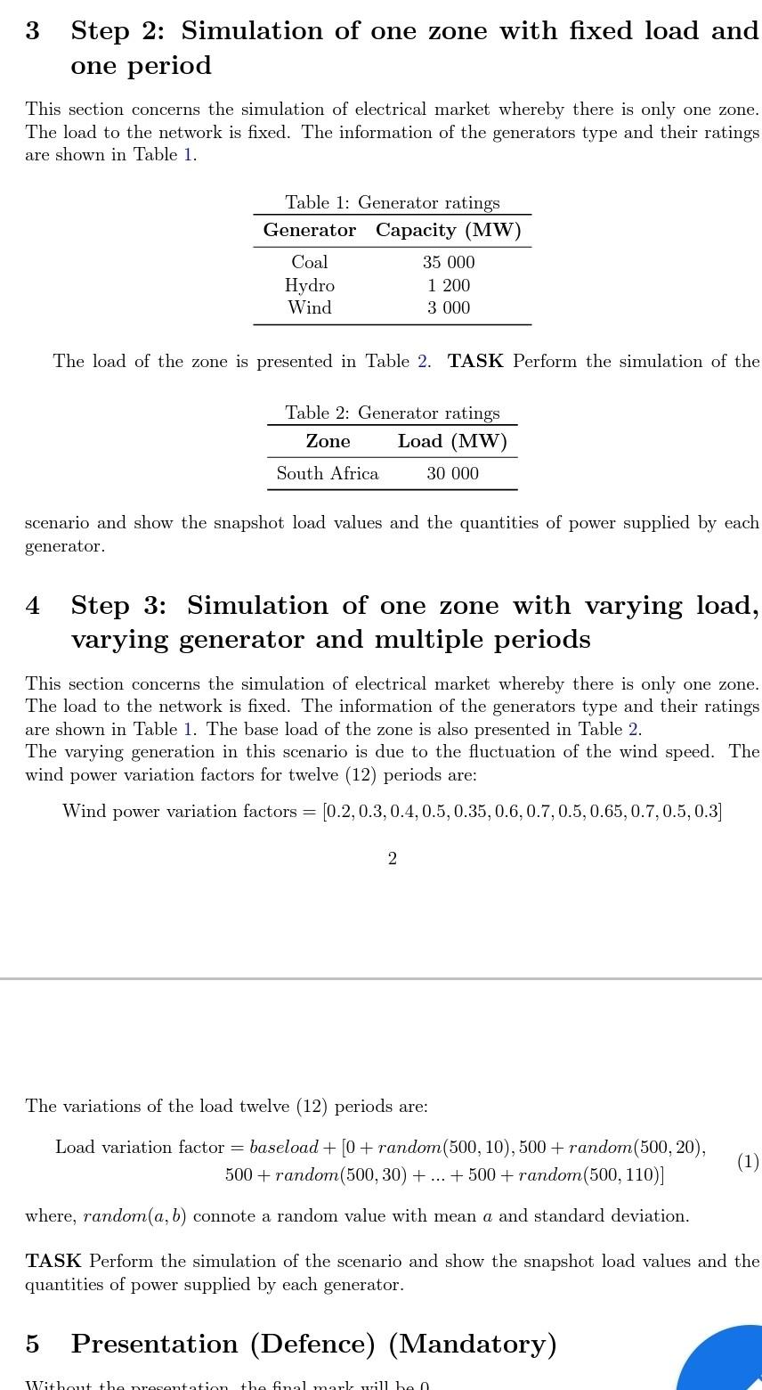 Solved 3 Step 2: Simulation of one zone with fixed load and | Chegg.com