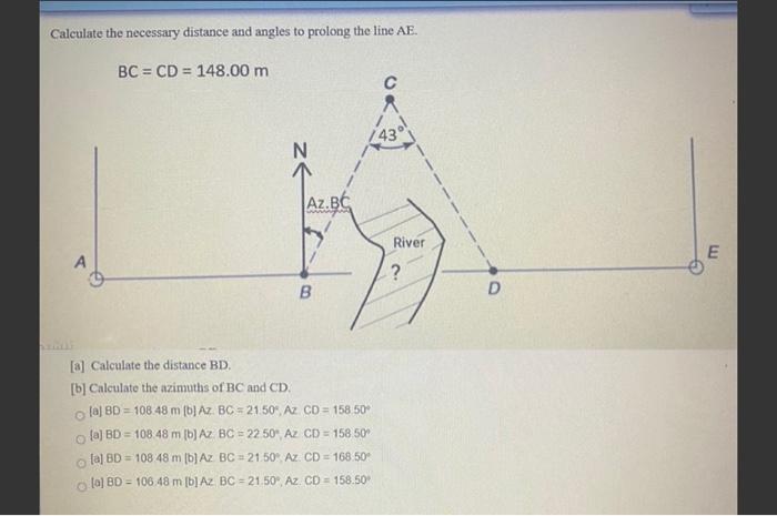 Solved Calculate the necessary distance and angles to | Chegg.com