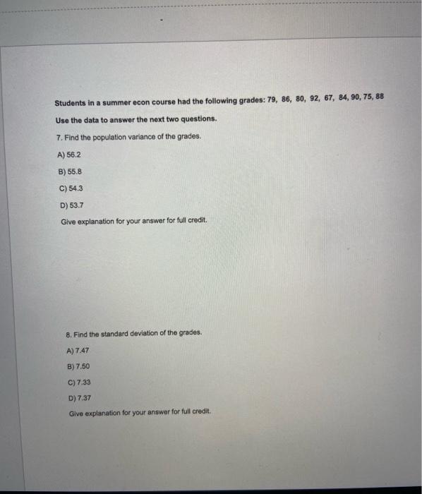 Solved Instructions: Each question is worth 5 points. To | Chegg.com