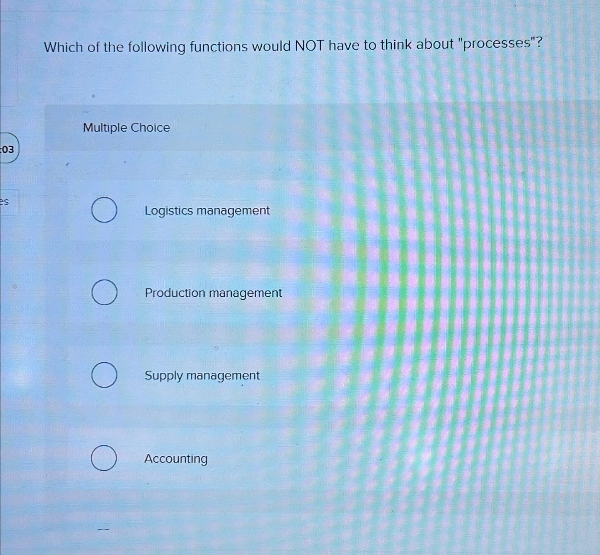 solved-which-of-the-following-functions-would-not-have-to-chegg