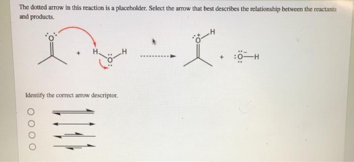 Solved The dotted arrow in this reaction is a placeholder. | Chegg.com