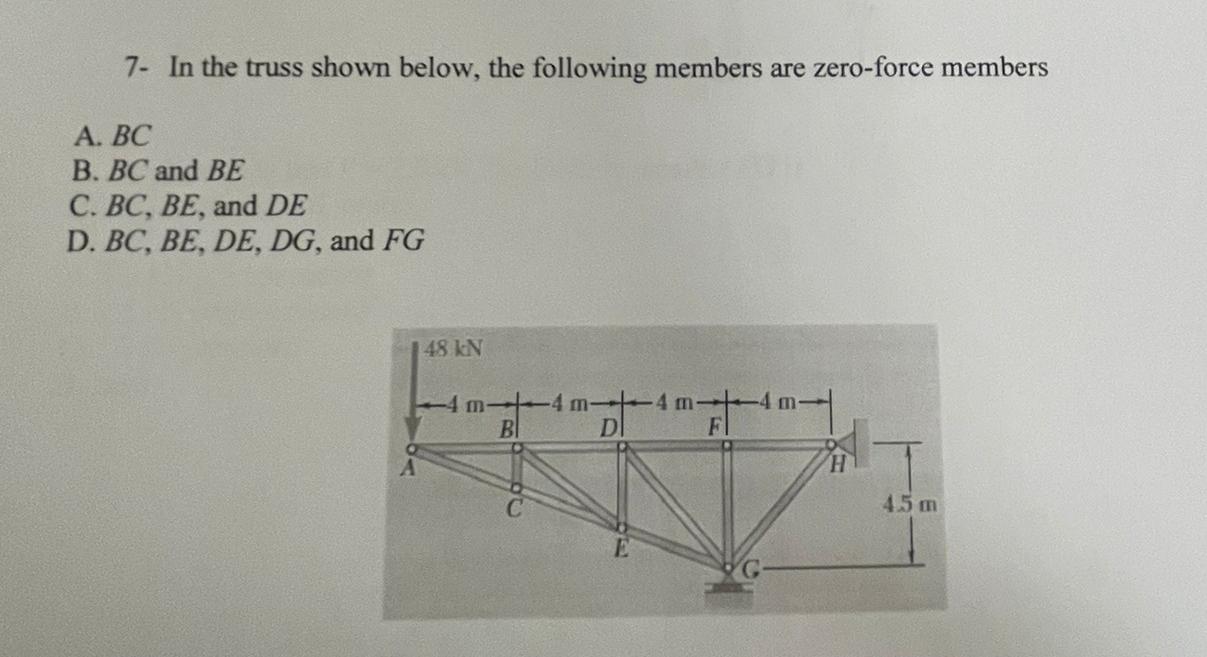 Solved 10 - Knowing That P=2.6kN, The Force In Member FG Is | Chegg.com