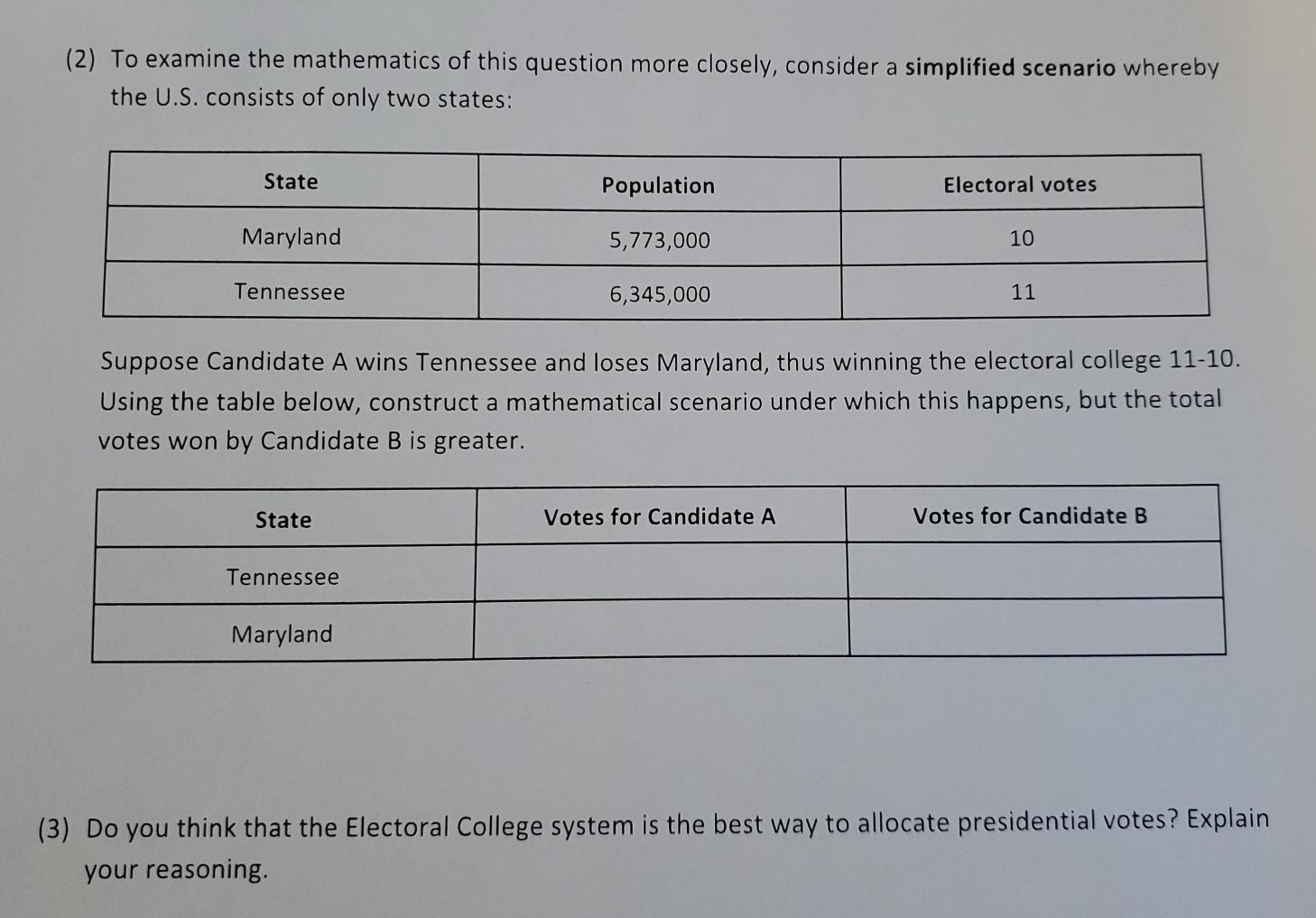 Solved PROBLEM SITUATION 1: VOTING FOR THE HOUSE OF | Chegg.com