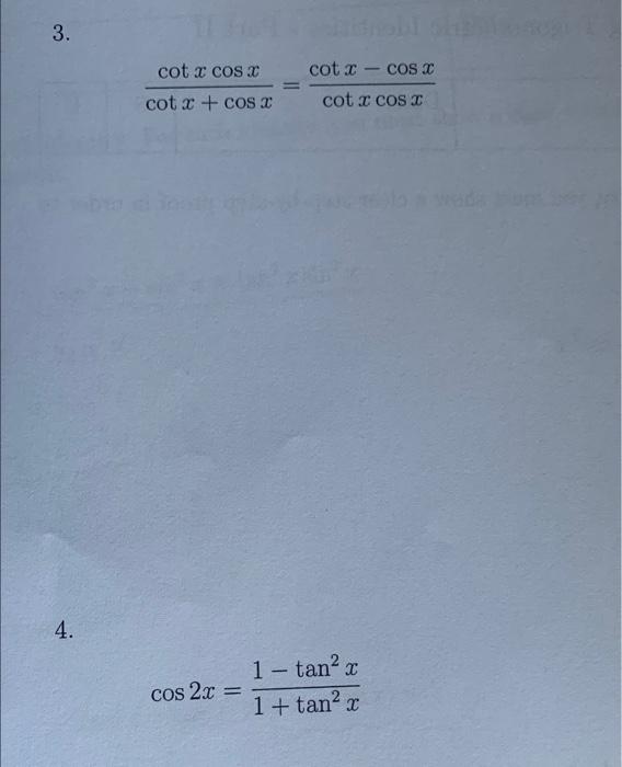 Solved Tan2x−cot2xsec2x−csc2x 8249