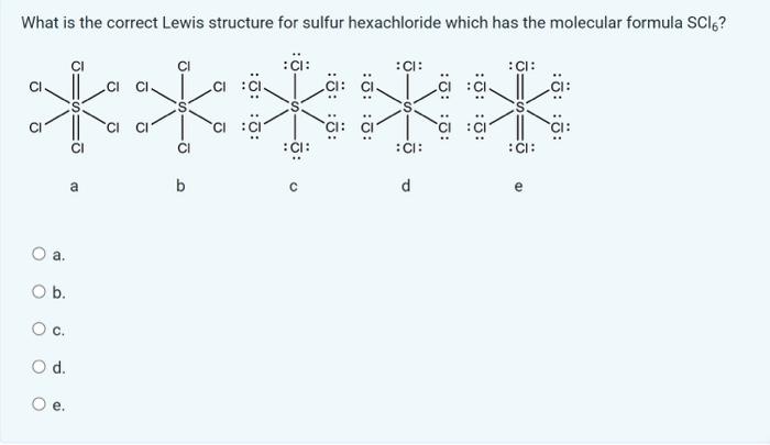 scl6 lewis structure