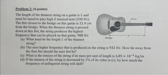 Solved Problem 2 6 points The length of the thinnest Chegg