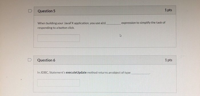 Solved Question 5 1 pts expression to simplify the task of | Chegg.com