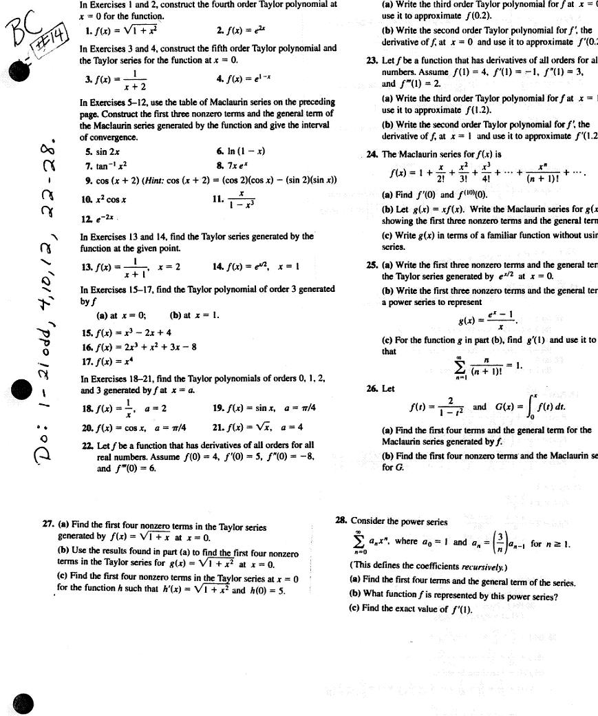 In Exercises A And 2 Construct The Fourth Order Chegg Com