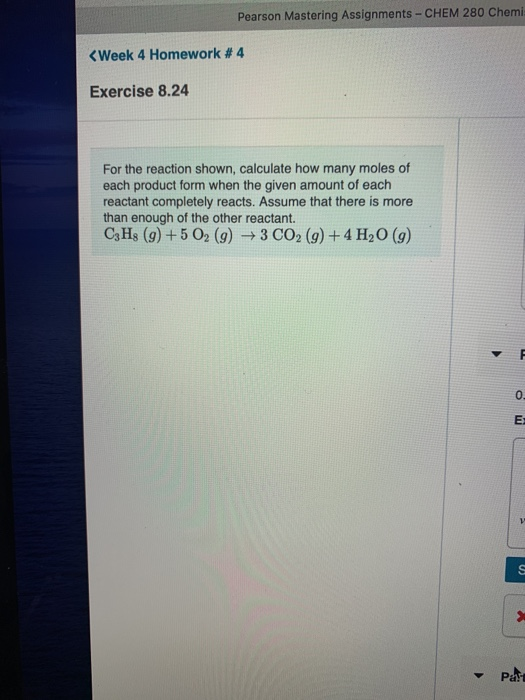 pearson mastering chemistry homework answers