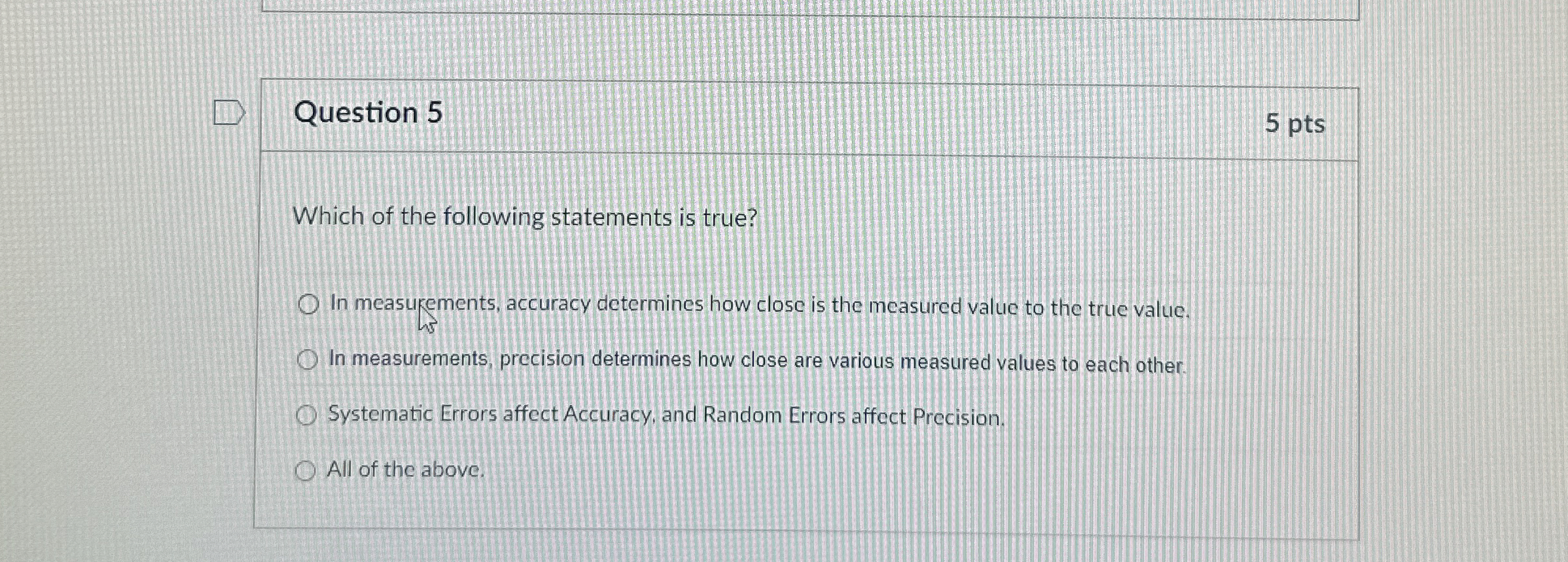 Solved Question 55 ﻿ptsWhich of the following statements is | Chegg.com