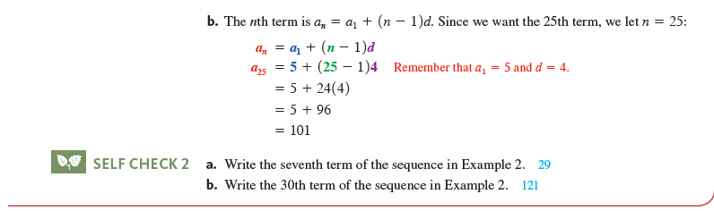 find first 5 terms of arithmetic sequence calculator