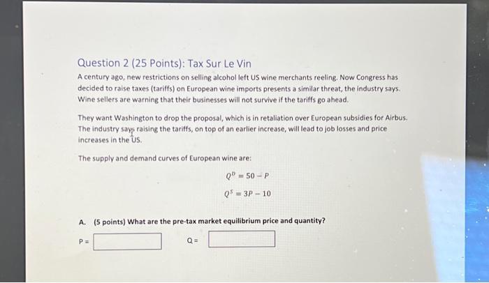 Solved B. (10 points) What are the after-tax prices for