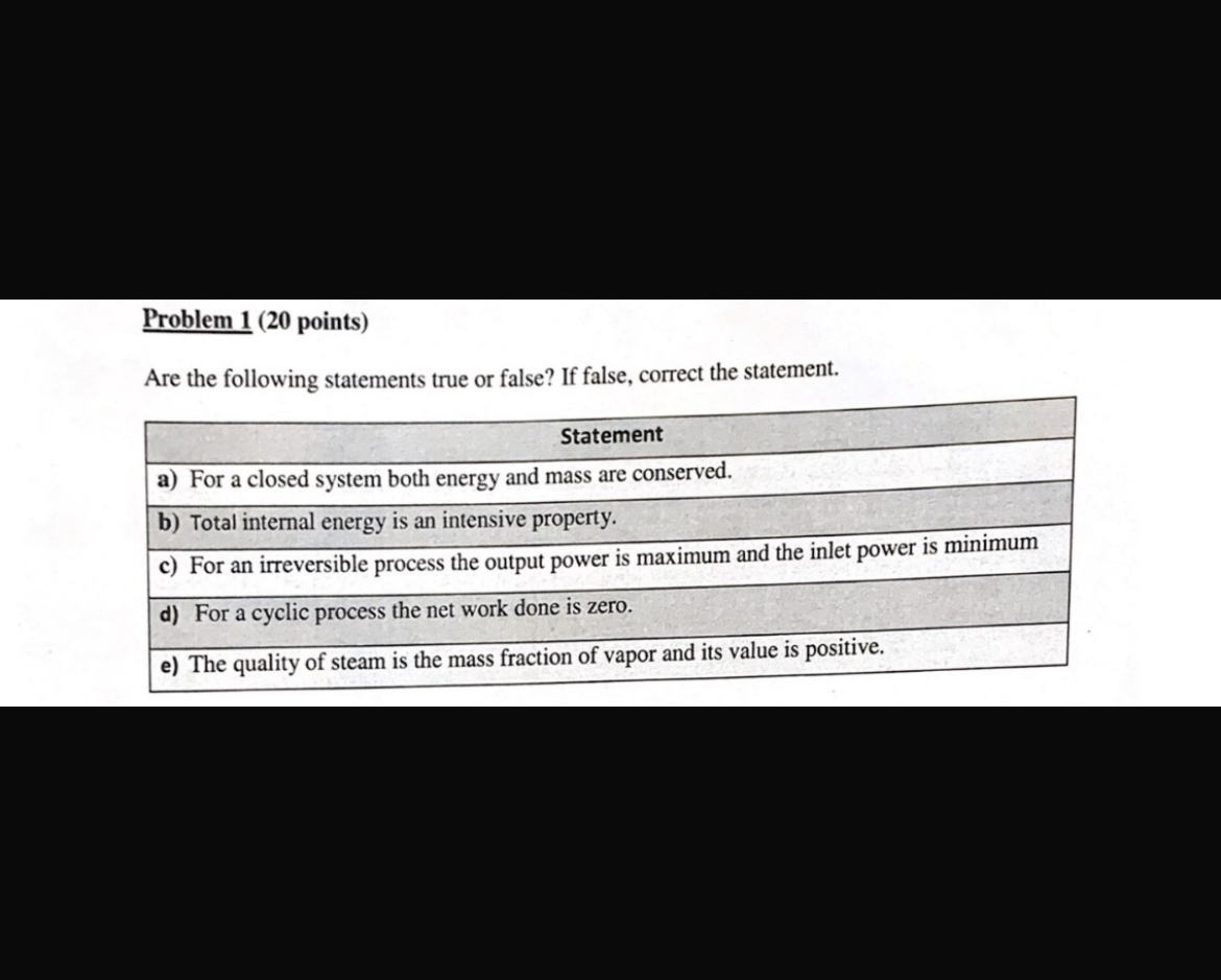 Solved Problem 1 ( 20 ﻿points)Are the following statements | Chegg.com