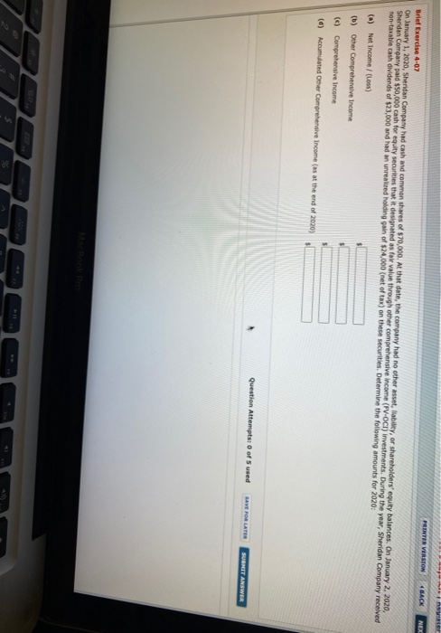 Solved Ver PRINTER VERSION 4 BACK NEX Brief Exercise 4-07 On | Chegg.com