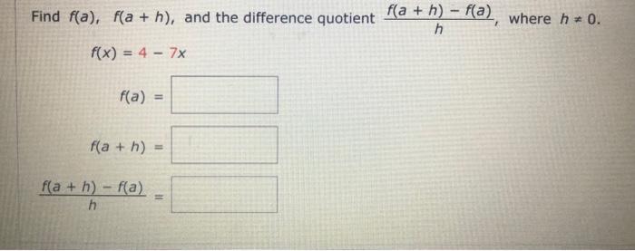 Solved Use the function to evaluate the indicated | Chegg.com