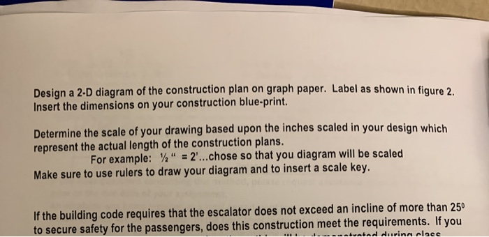 Design a 2-D diagram of the construction plan on | Chegg.com