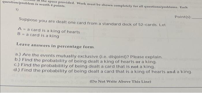 Solved question/problem is worth 4 points. 1) Point(s): | Chegg.com
