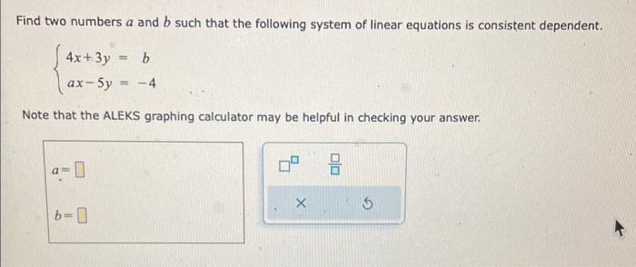 Solved Find Two Numbers A And B Such That The Following | Chegg.com