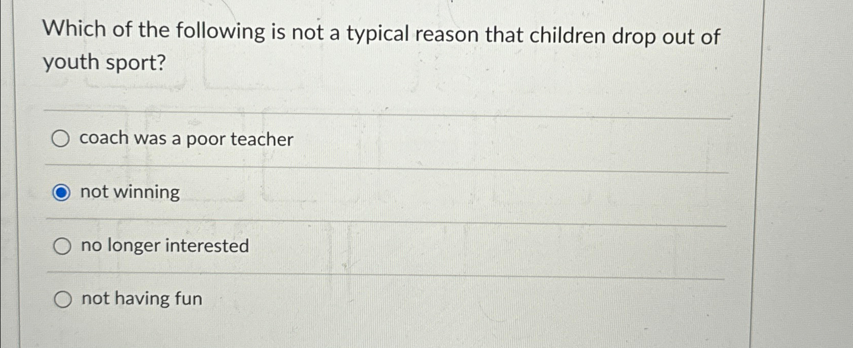 Solved Which of the following is not a typical reason that | Chegg.com